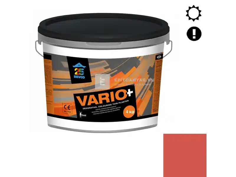 Alacsony ár Revco Vario+ Struktúra gördülőszemcsés vékonyvakolat 2 mm rouge 5 4 kg