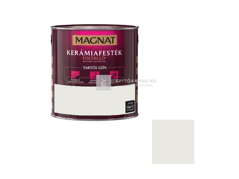 Azonnal elérhető Magnat Ceramic beltéri falfesték CM5 alabástrom kristály 2,5 l