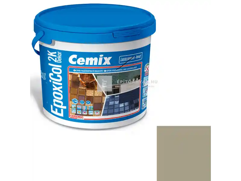 Cemix 8660 EpoxiCol 2K Dekor epoxi fugázó cementzöld 7 kg Kedvezmény