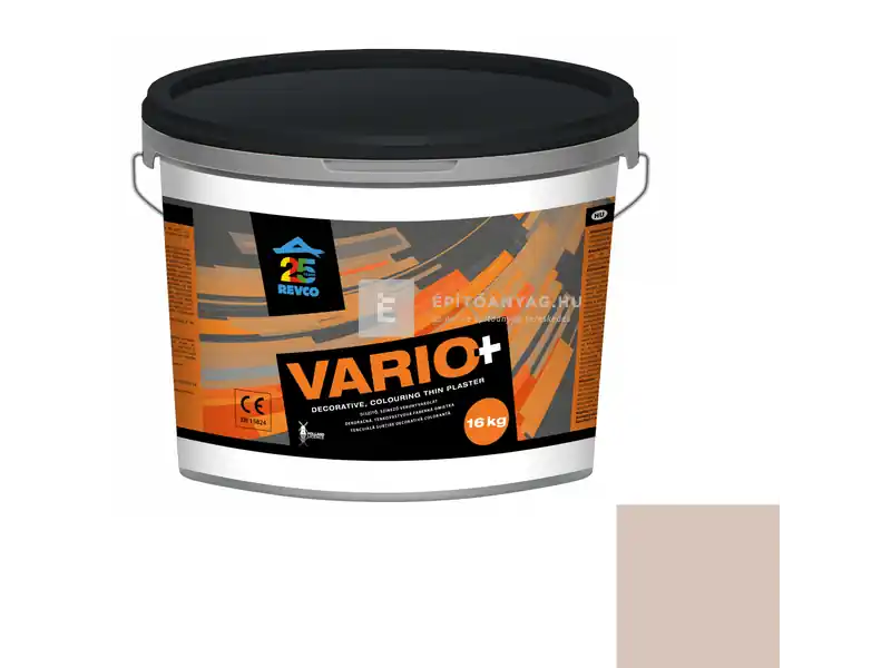 Azonnal elérhető Revco Vario+ Struktúra gördülőszemcsés vékonyvakolat 3 mm pecan 16 kg