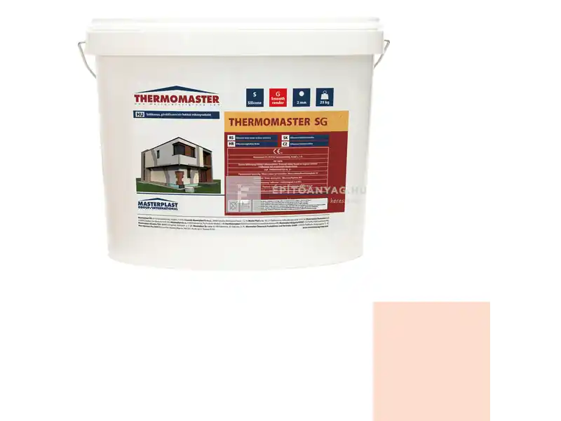 Masterplast Thermomaster szilikon vékonyvakolat, gördülőszemcsés 2 mm 17-F 25 kg Prémium