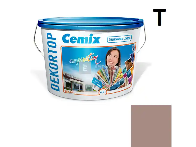 Alacsony ár Cemix 2802 DekorTOP diszperziós homlokzatfesték 5119 rusty 4,5 l