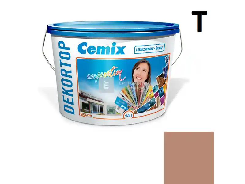 Szezonális akció Cemix 2802 DekorTOP diszperziós homlokzatfesték 5137 rusty 4,5 l
