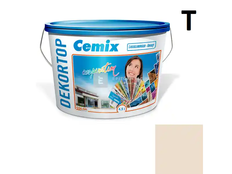 Gyors kiszállítás Cemix 2802 DekorTOP diszperziós homlokzatfesték 6311 intense 4,5 l