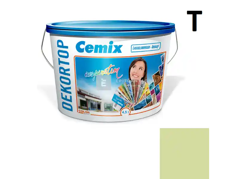 Újdonság Cemix 2802 DekorTOP diszperziós homlokzatfesték 6517 intense 4,5 l