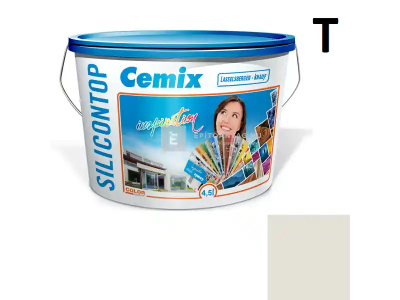Gyors szállítás Cemix 2800 SiliconTOP szilikon homlokzatfesték 4151 cream 4,5 l