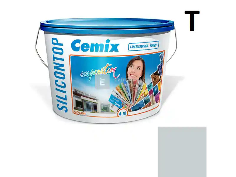Szuper ajánlat Cemix 2800 SiliconTOP szilikon homlokzatfesték 4743 blue 4,5 l