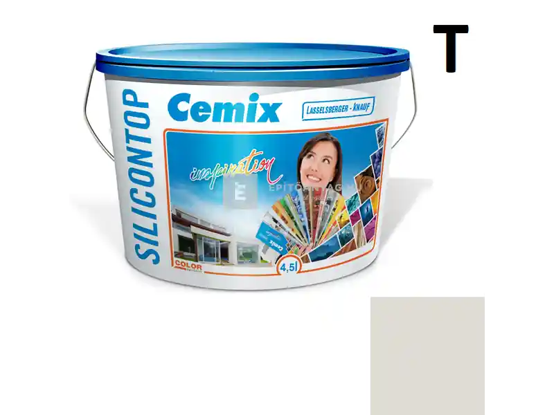 Olcsóbb Cemix 2800 SiliconTOP szilikon homlokzatfesték 6941 intense 4,5 l