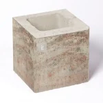 Expressz szállítás Leier Modern kerítéskő félkő natúr, satírozott kagylóhéj 20x20x20 cm