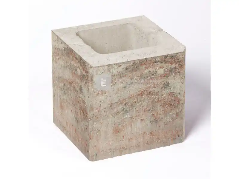 Expressz szállítás Leier Modern kerítéskő félkő natúr, satírozott kagylóhéj 20x20x20 cm