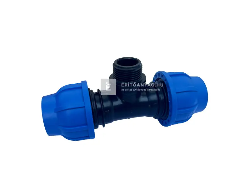 Valrom KPE T-idom 32 mm - 3/4" KM - 32 mm Árengedmény