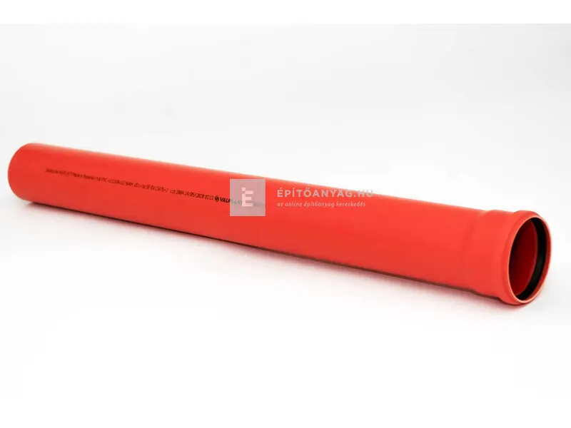 Akciós ár Valplast KG PVC többrétegű tokos cső gumigyűrűvel 125 mm, 3 m