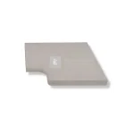 Semmelrock univerzális medencesarok-elem pasztellfehér 45x45x3,5 cm Prémium