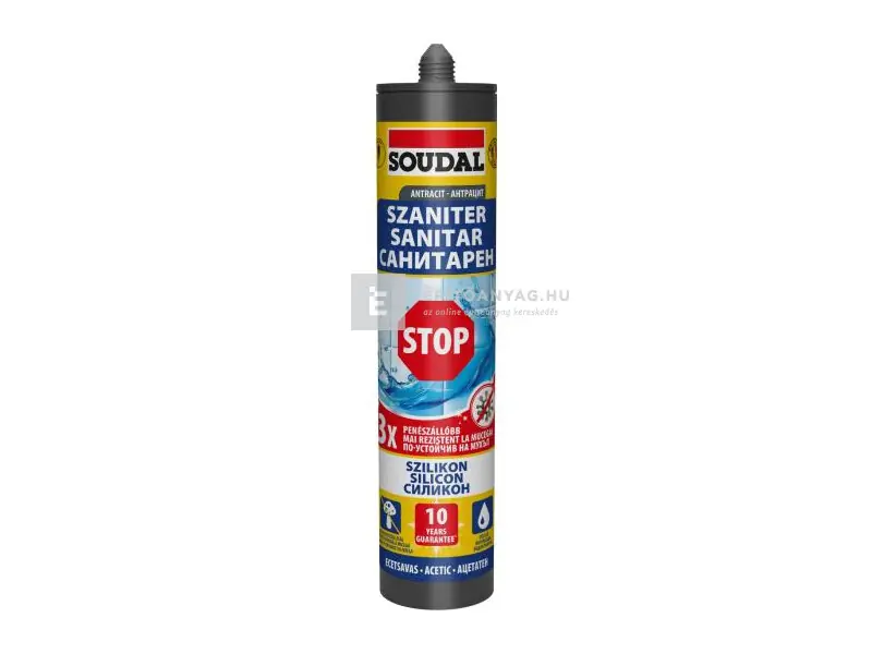Vedd meg most Soudal Szaniter Szilikon Stop antracit 280ml