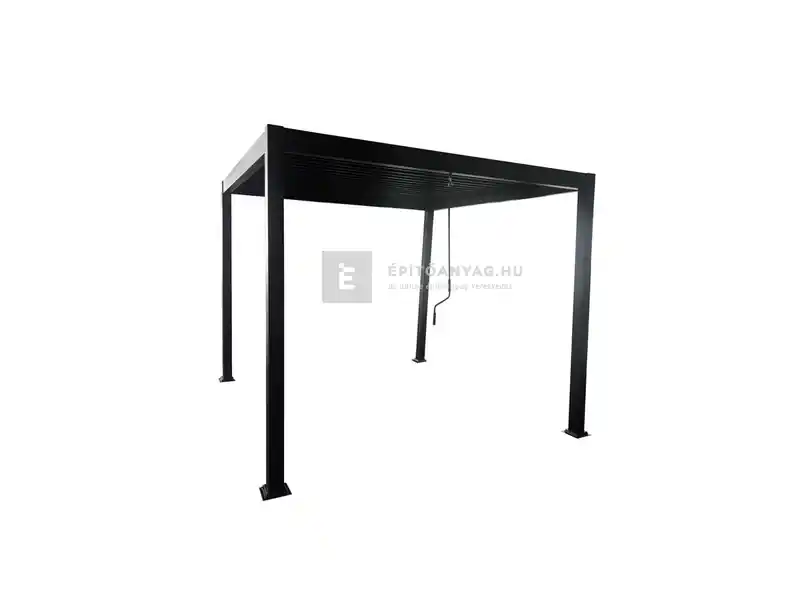 Sunrite Oliver pergola 3x3 m, fekete Kedvezményes ár