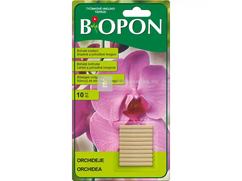 Kiárusítás Biopon orchidea táprúd, 10 db
