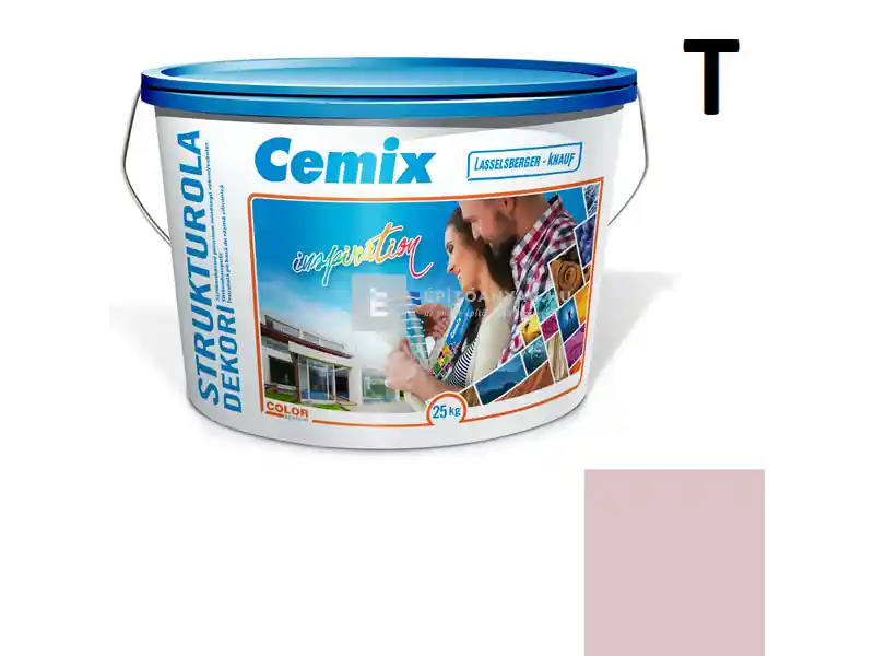 Azonnal elérhető Cemix 2704 StrukturOLA Dekor diszperziós vékonyvakolat, kapart 1,5 mm 5163 rusty 25 kg