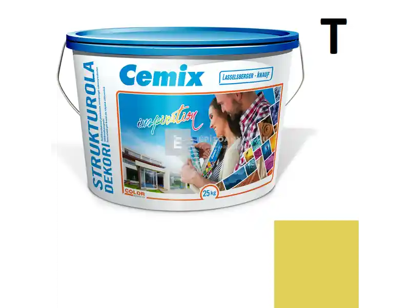 Expressz szállítás Cemix 2704 StrukturOLA Dekor diszperziós vékonyvakolat, kapart 1,5 mm 6119 intense 25 kg