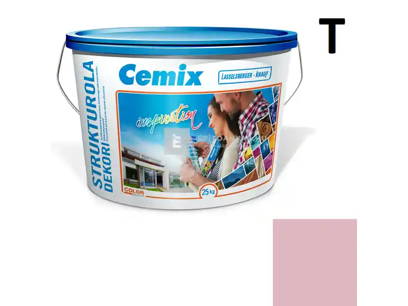 Végkiárusítás Cemix 2704 StrukturOLA Dekor diszperziós vékonyvakolat, kapart 1,5 mm 6333 intense 25 kg