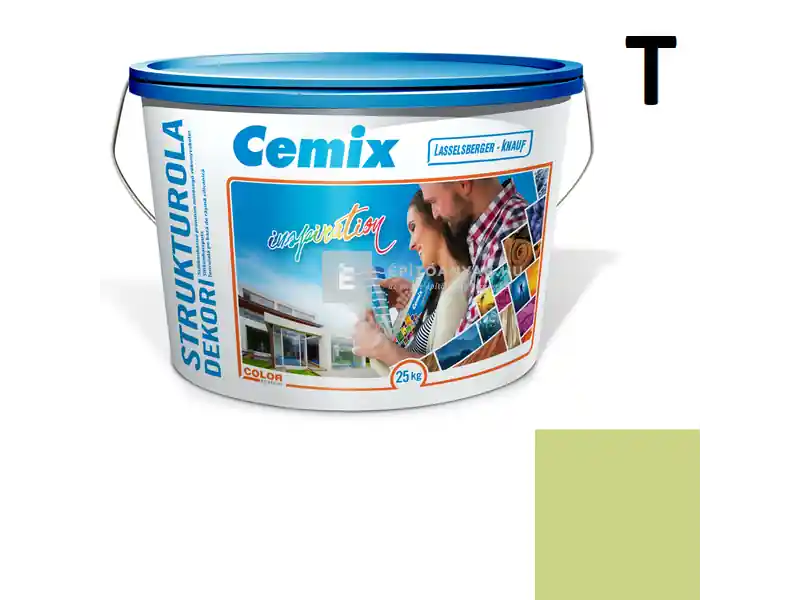 Szuper ajánlat Cemix 2704 StrukturOLA Dekor diszperziós vékonyvakolat, kapart 1,5 mm 6519 intense 25 kg