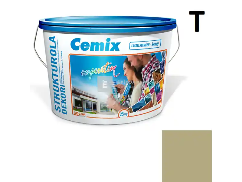 Rendeld meg most Cemix 2704 StrukturOLA Dekor diszperziós vékonyvakolat, kapart 1,5 mm 6565 intense 25 kg