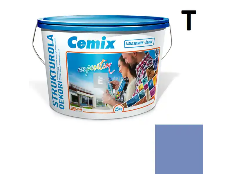 Gyors kiszállítás Cemix 2704 StrukturOLA Dekor diszperziós vékonyvakolat, kapart 1,5 mm 6729 intense 25 kg
