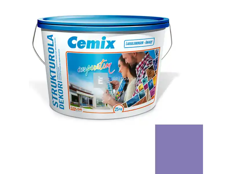 Gyors kiszállítás Cemix 2704 StrukturOLA Dekor diszperziós vékonyvakolat, kapart 1,5 mm 6719 intense 25 kg