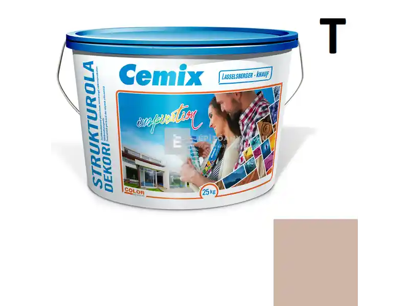 Cemix 2704 StrukturOLA Dekor diszperziós vékonyvakolat, kapart 1,5 mm 6933 intense 25 kg Gyors kiszállítás