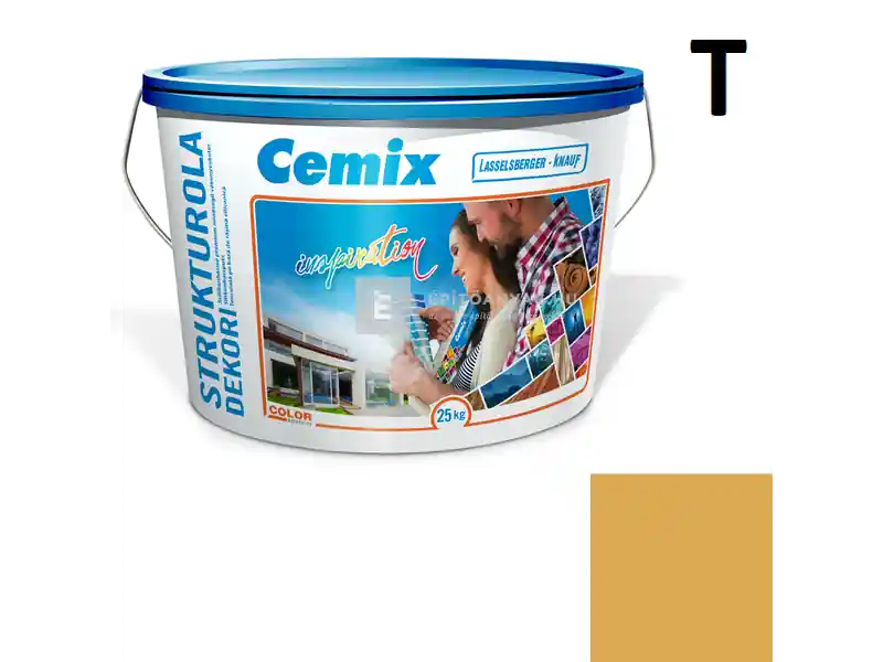 Outlet Cemix 2704 StrukturOLA Dekor diszperziós vékonyvakolat, kapart 2 mm 4377 orange 25 kg