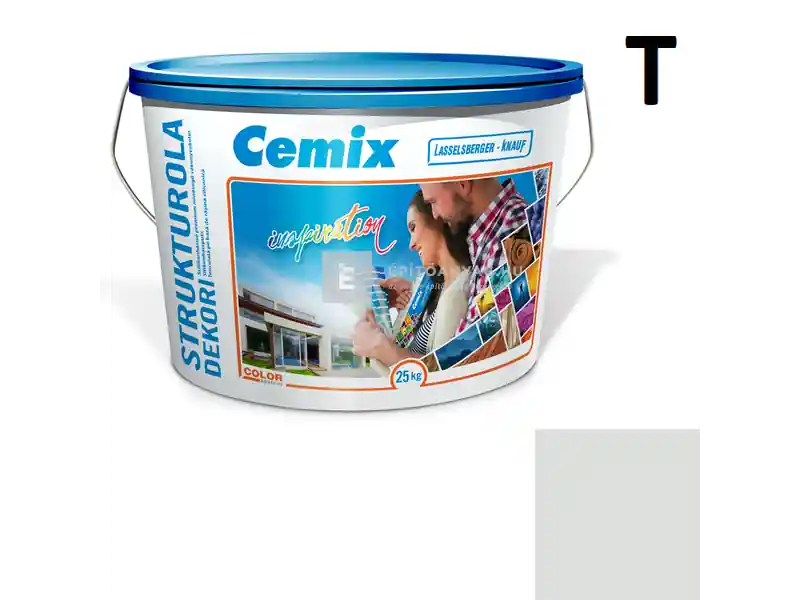 Cemix 2704 StrukturOLA Dekor diszperziós vékonyvakolat, kapart 2 mm 4731 blue 25 kg Végkiárusítás