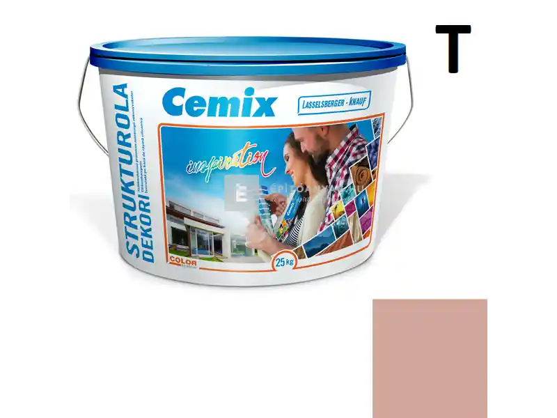 Cemix 2704 StrukturOLA Dekor diszperziós vékonyvakolat, kapart 2 mm 5125 rusty 25 kg Biztonságos vásárlás