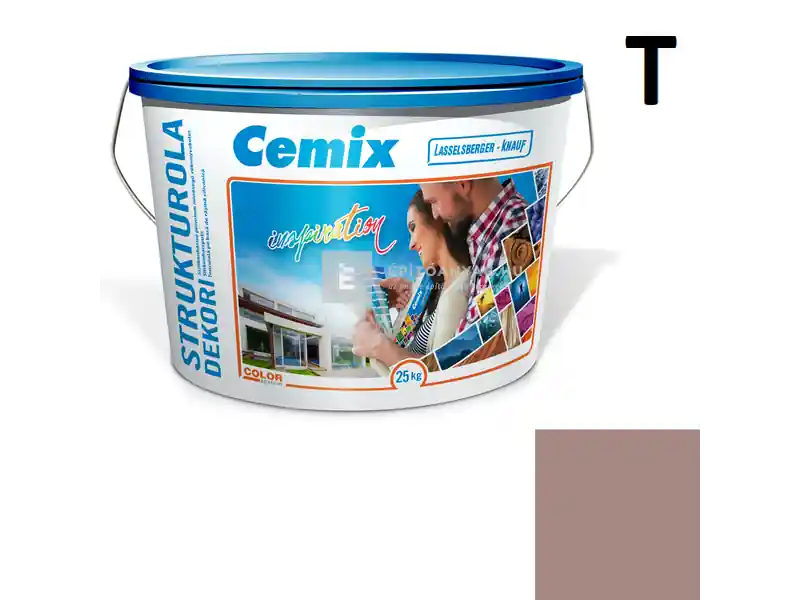 Biztonságos fizetés Cemix 2704 StrukturOLA Dekor diszperziós vékonyvakolat, kapart 2 mm 5157 rusty 25 kg