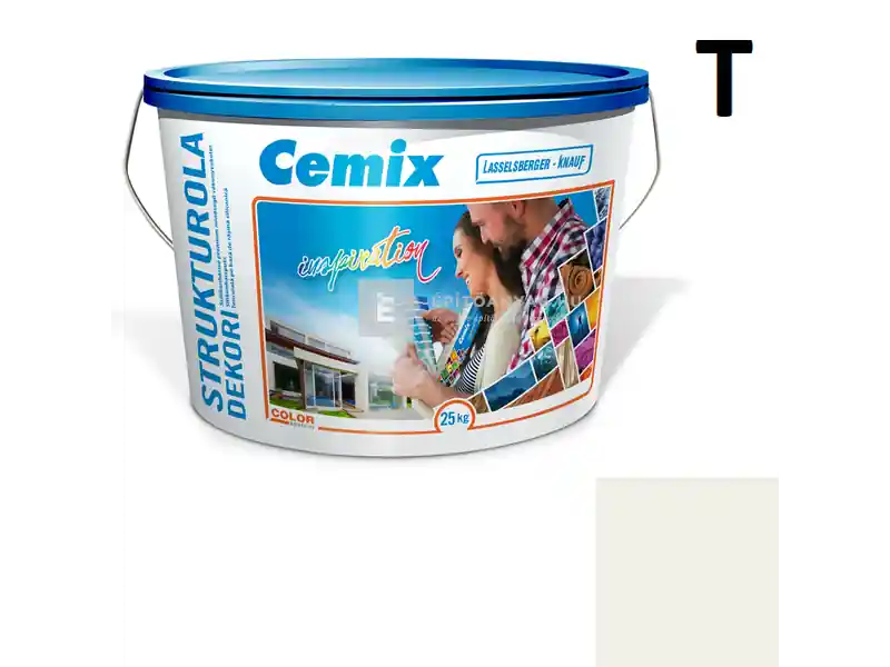 Biztonságos fizetés Cemix 2704 StrukturOLA Dekor diszperziós vékonyvakolat, dörzsölt 2 mm 4121 cream 25 kg