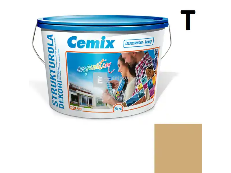 Cemix 2704 StrukturOLA Dekor diszperziós vékonyvakolat, dörzsölt 2 mm 4359 orange 25 kg Vedd meg online