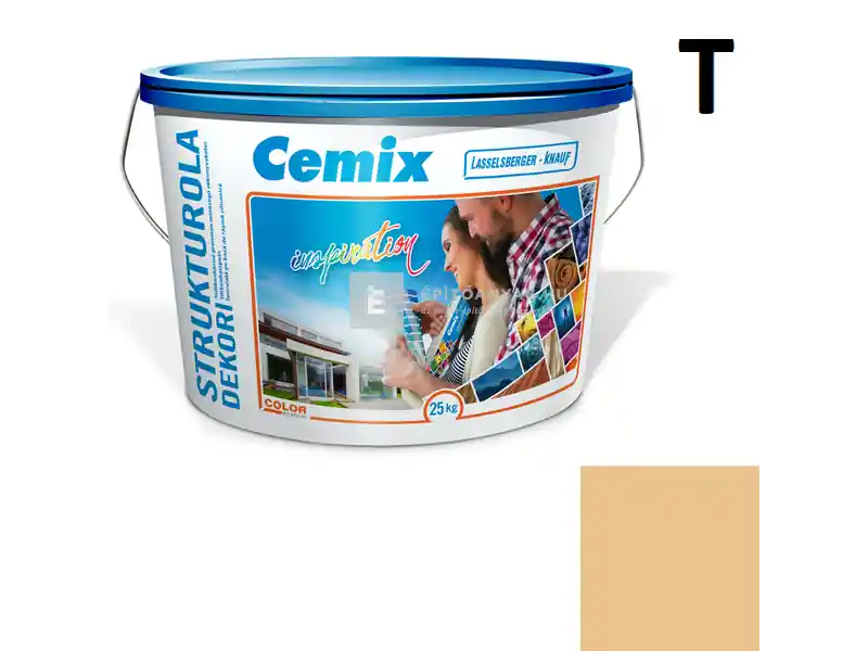 Különleges ajánlat Cemix 2704 StrukturOLA Dekor diszperziós vékonyvakolat, dörzsölt 2 mm 6155 intense 25 kg