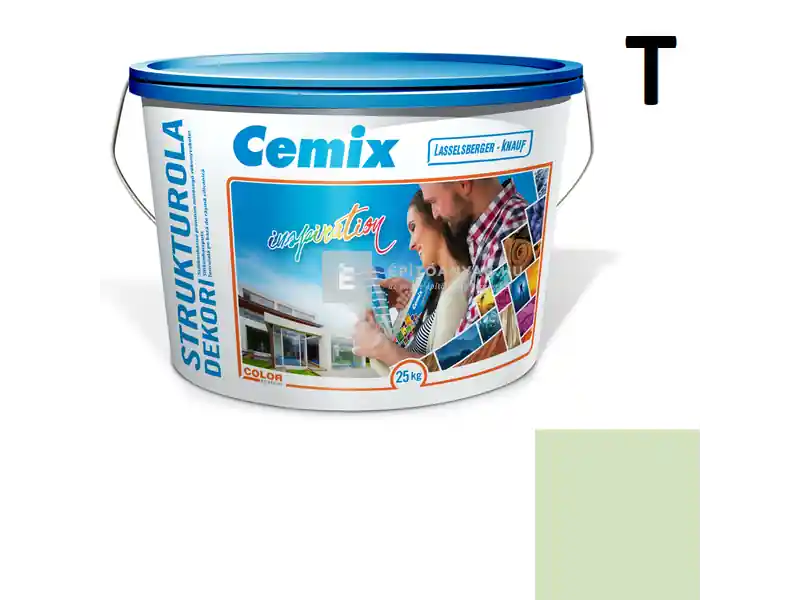 Cemix 2704 StrukturOLA Dekor diszperziós vékonyvakolat, dörzsölt 2 mm 6523 intense 25 kg Olcsóbb