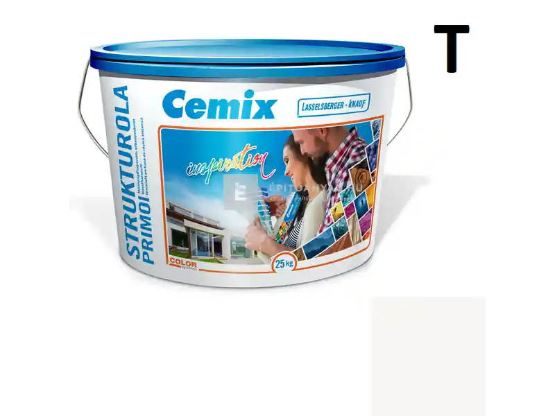 Cemix 2703 StrukturOLA Primo diszperziós vékonyvakolat, kapart 1,5 mm 4000 white 25 kg Gyors szállítás