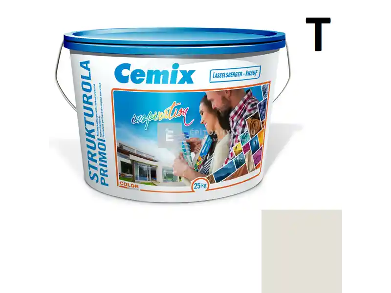 Olcsó Cemix 2703 StrukturOLA Primo diszperziós vékonyvakolat, kapart 1,5 mm 4151 cream 25 kg