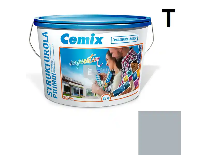 Cemix 2703 StrukturOLA Primo diszperziós vékonyvakolat, kapart 1,5 mm 4747 blue 25 kg Expressz kézbesítés