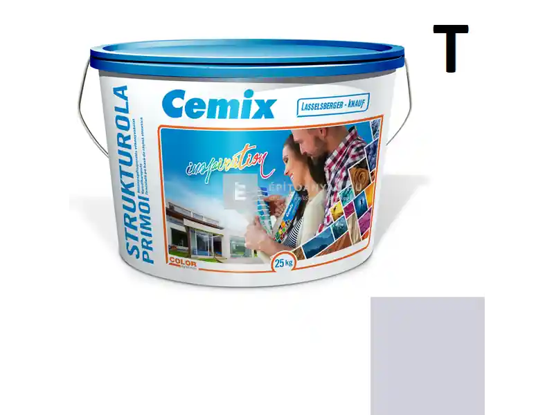 Cemix 2703 StrukturOLA Primo diszperziós vékonyvakolat, kapart 1,5 mm 4753 blue 25 kg Biztonságos fizetés
