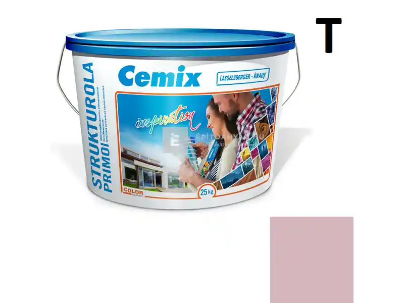 Cemix 2703 StrukturOLA Primo diszperziós vékonyvakolat, kapart 1,5 mm 5165 rusty 25 kg Gyors szállítás