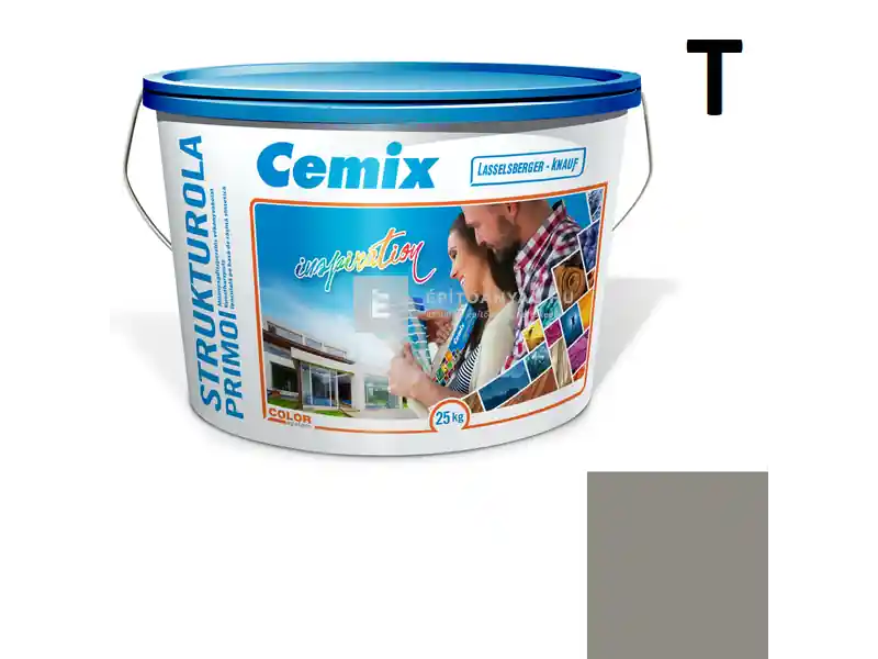 Cemix 2703 StrukturOLA Primo diszperziós vékonyvakolat, kapart 1,5 mm 5339 rock 25 kg Outlet