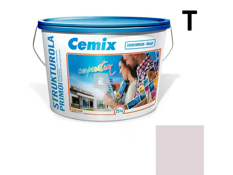 Cemix 2703 StrukturOLA Primo diszperziós vékonyvakolat, kapart 1,5 mm 6331 intense 25 kg Biztonságos fizetés