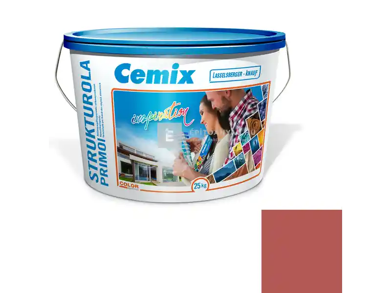 Cemix 2703 StrukturOLA Primo diszperziós vékonyvakolat, kapart 1,5 mm 6339 intense 25 kg Expressz kézbesítés