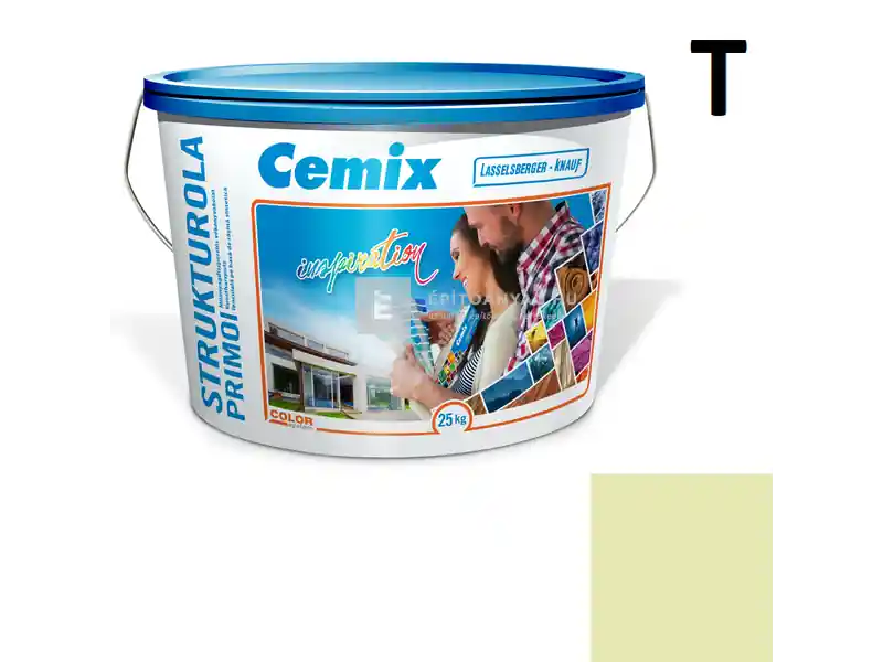 Cemix 2703 StrukturOLA Primo diszperziós vékonyvakolat, kapart 1,5 mm 6513 intense 25 kg Ajánlat
