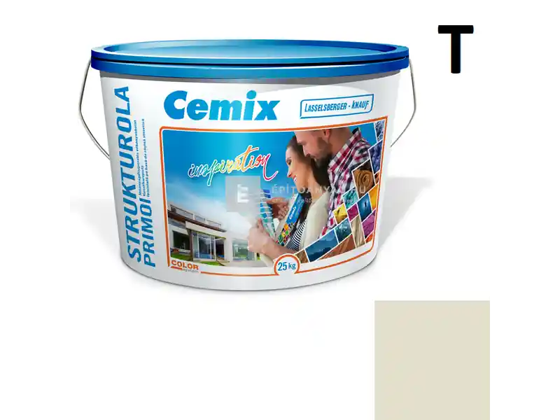 Cemix 2703 StrukturOLA Primo diszperziós vékonyvakolat, kapart 1,5 mm 6561 intense 25 kg Árcsökkenés