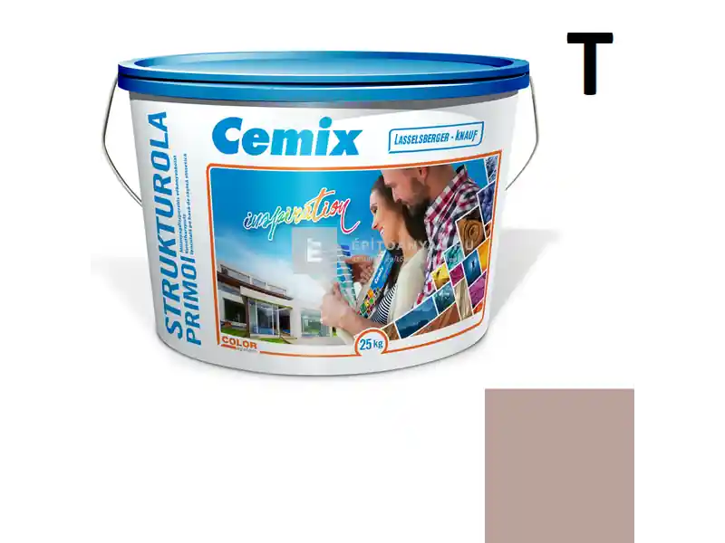 Cemix 2703 StrukturOLA Primo diszperziós vékonyvakolat, dörzsölt 2 mm 5155 rusty 25 kg Olcsóbb
