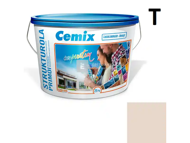 Biztonságos vásárlás Cemix 2703 StrukturOLA Primo diszperziós vékonyvakolat, dörzsölt 2 mm 5175 rusty 25 kg