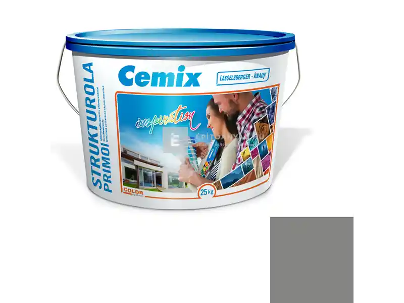 Cemix 2703 StrukturOLA Primo diszperziós vékonyvakolat, dörzsölt 2 mm 5319 rock 25 kg Ne maradj le