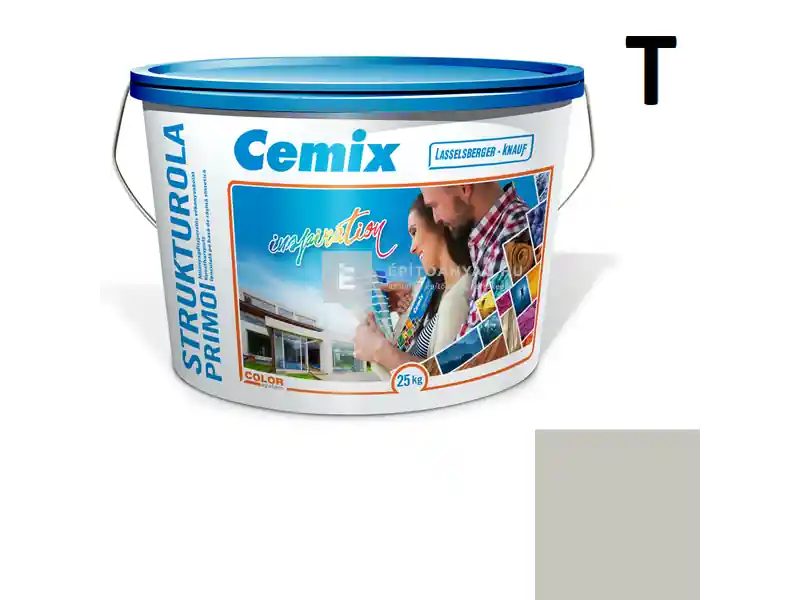 Cemix 2703 StrukturOLA Primo diszperziós vékonyvakolat, dörzsölt 2 mm 5347 rock 25 kg Kihagyhatatlan ajánlat